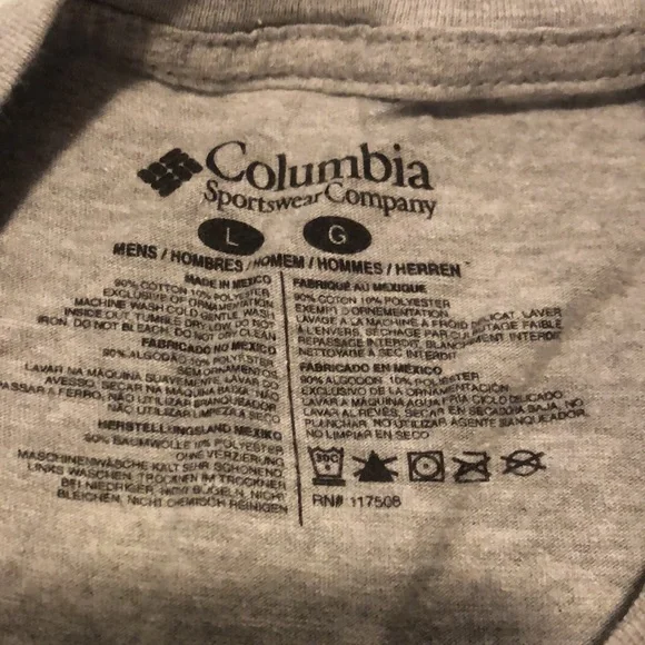 Columbia Crawl Gray Shirt Men’s Size L - Picture 7 of 9